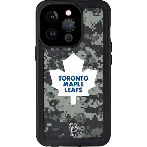 NHL Toronto Maple Leafs Camo iPhone 15 Pro Waterproof Case
